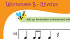 download music theory worksheet B