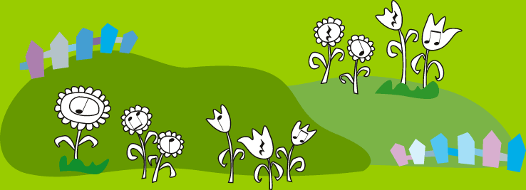 BumbleBee Music Footer Decoraation